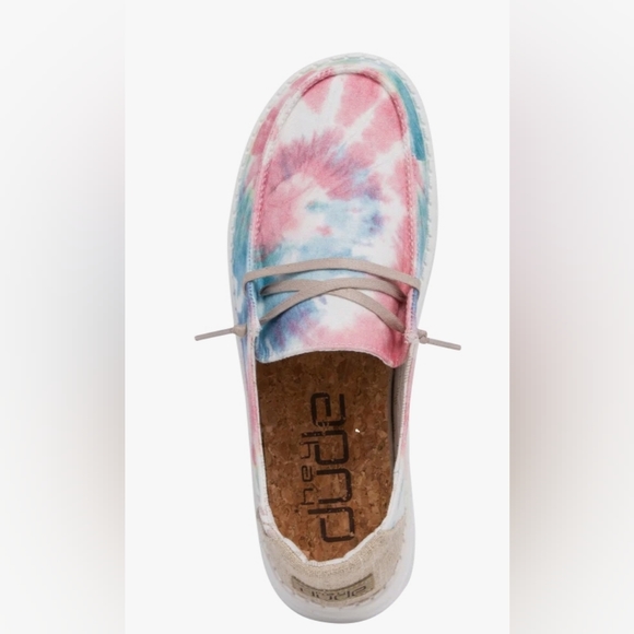 NWT HEY DUDE Wendy Boho TODDLER Girls Shoes Tie Dye - Picture 3 of 6